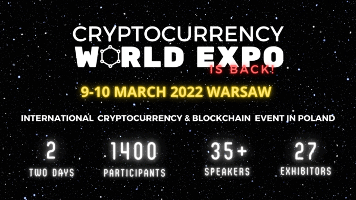 Cryptocurrency World Expo – Warsaw Summit 2022 Cryptocurrency World Expo, Warsaw 2022