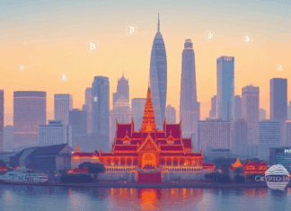 Thailand Web3 Market Map 2025: Exchanges, Banks, Custodians, and Law Firms Executive style digital illustration of a futuristic Bangkok skyline in 2025